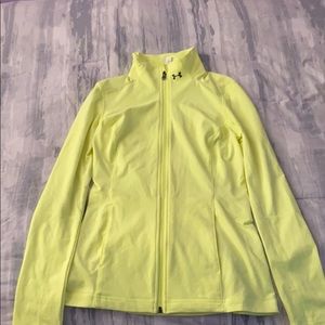 neon yellow Under Armor zip up